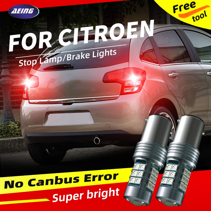 2 Pz P21/5W Led Luci Di Arresto Del Freno Blubs Bay15D Per Citroen Berlngo B9 K9 C-Elysee Dd C1 C2 C3 Multiiel C4 Picasso Coupe Mk1 Mk2