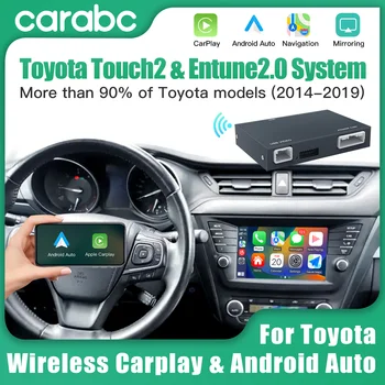 CARABC Wireless Carplay Android Auto Per TOYOTA RAV4 CHR Camry Corolla Tacoma Tundra Highlander Prius 4Runner Yaris Modulo