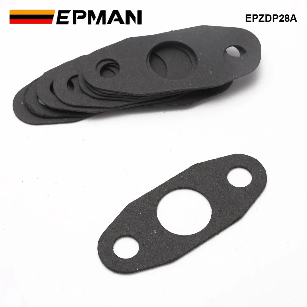 EPMAN 10 PCS Turbo Gasket Oil Feed Return Hose Drain Pipe Gasket Universal Seal T3 T4 EPZDP28A