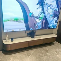 Solid Wood Suspended TV Stands Creative Wall-mounted Storage TV Cabinet Living Room Furniture Home Designer Center Table h 5