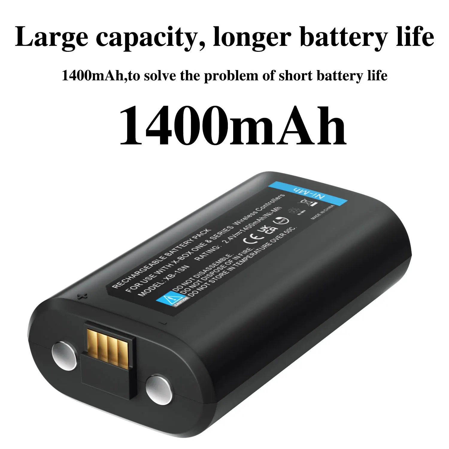 1pcs 1400mAh Rechargeable battery for Xbox Series X/S, Xbox One, Xbox