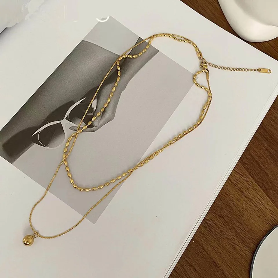 Collana Girocollo Con Perline Quadrate Verdi E Oro – Gioielli Regolabili In Lega Per Donna, Stile Vintage E Fashion