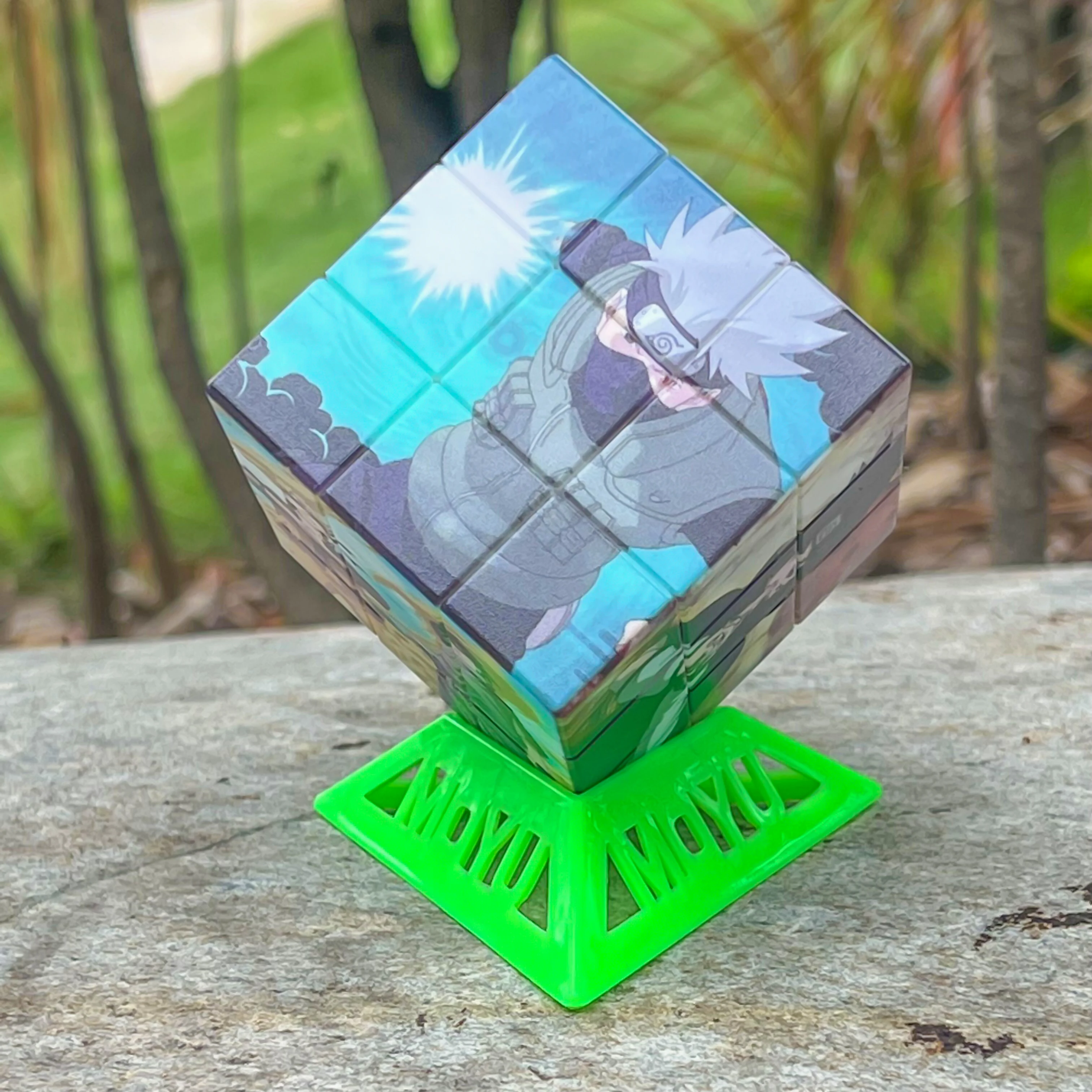 Naruto Anime Magic Cube Stickerless Cube Puzzle Professional Speed Cubes Educational Toys for Students Learning Puzzle Cubes