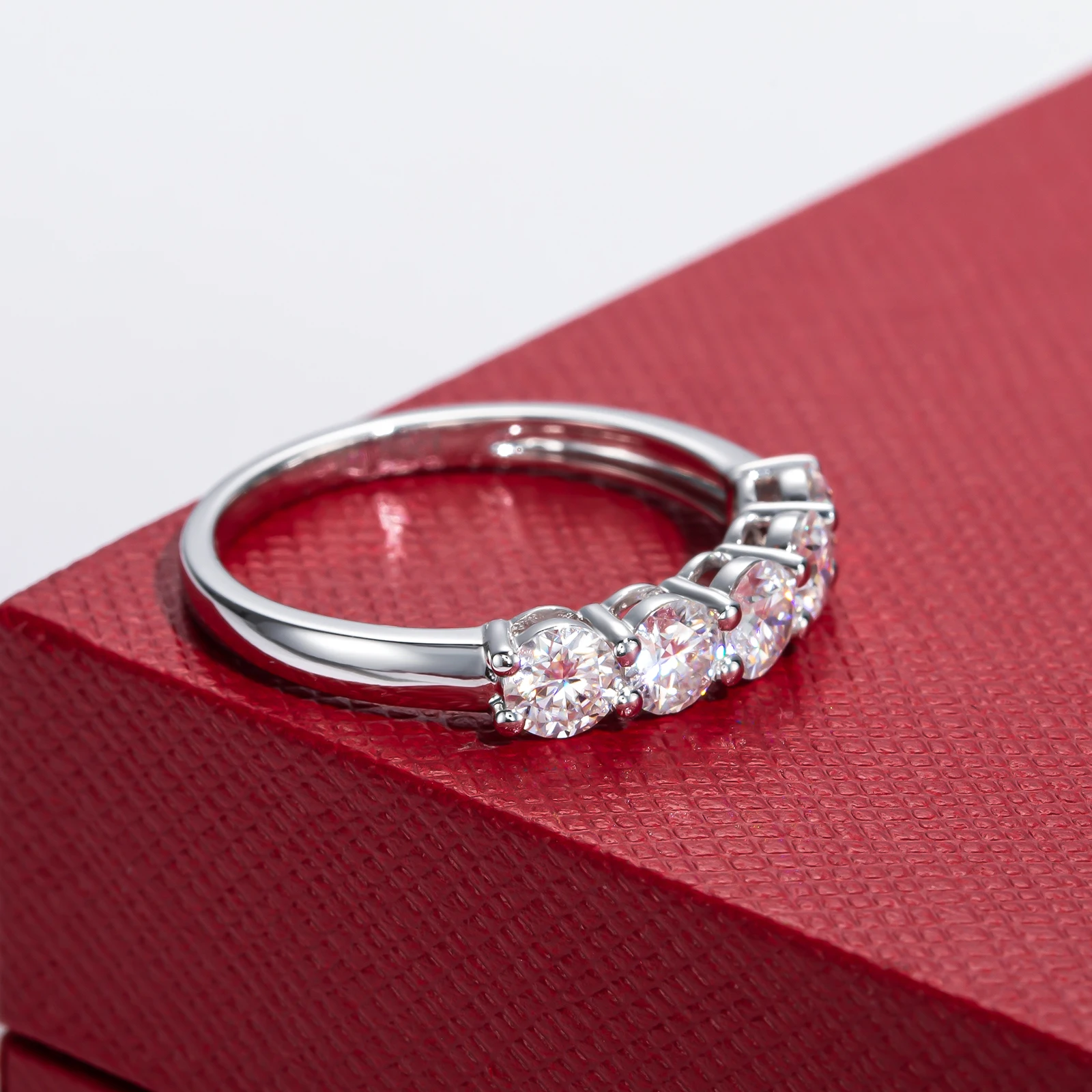 Wedding Band Ring Eternity  With Certificate