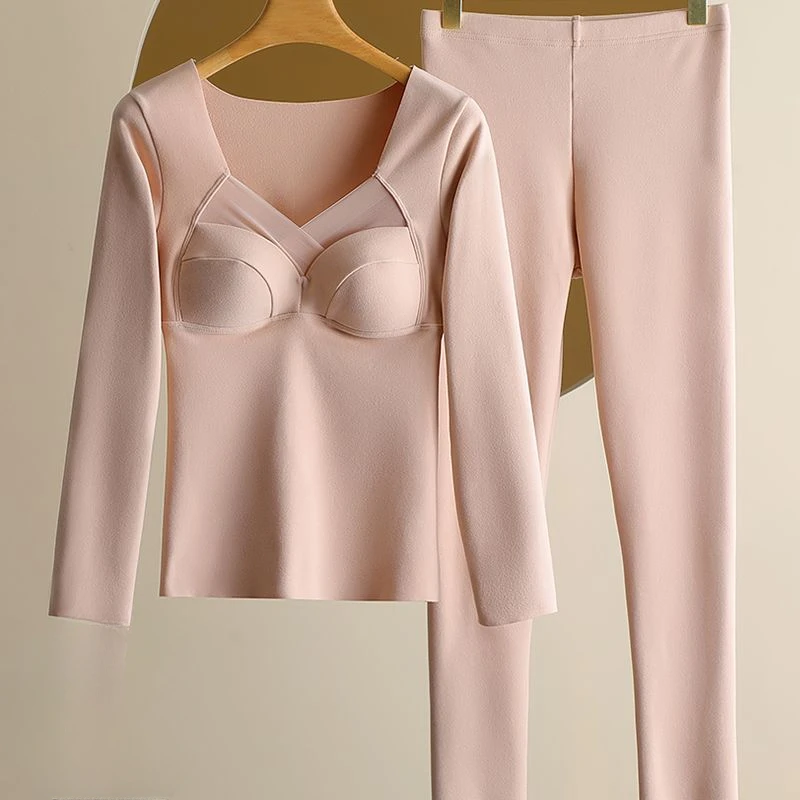 Autumn Winter Thermal Underwear for Women Long Johns Set Female Slim Fit Bottom Tops + Pants Ladies 2 Pieces Sets H642