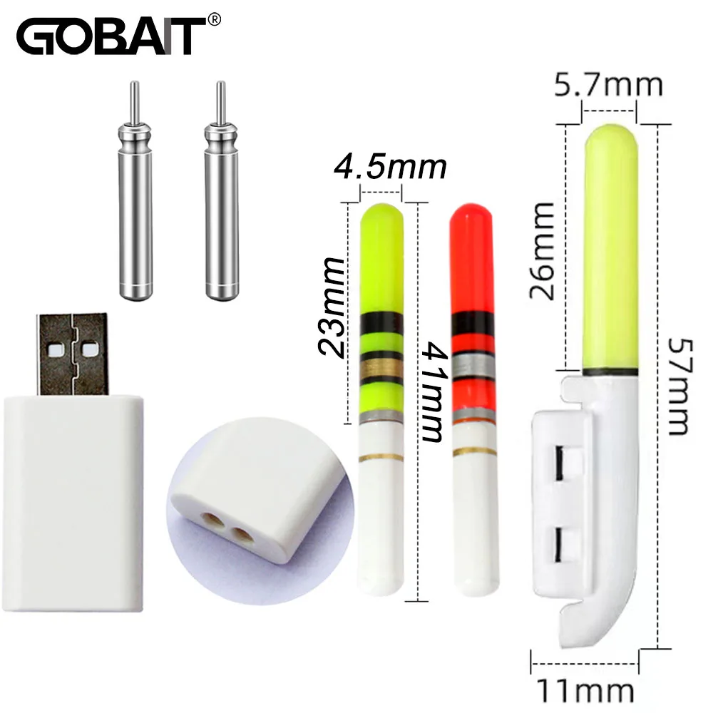 Batteria Ricaricabile CR322 E Caricatore Doppio USB | Set Per Galleggianti Elettronici Da Pesca | Indicatori LED E Custodia ABS