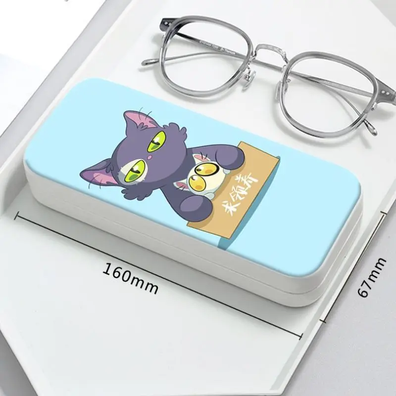 Cute Suzume No Tojimari Daijin Cat glasses boxpencil Cases Anime Iwado Suzume Munakata PU Anti