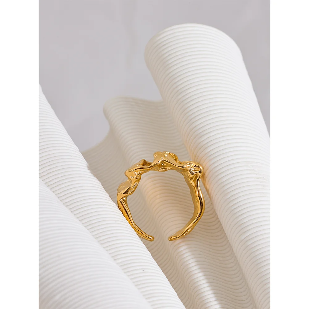 Yhpup Women Stainless Steel Ring