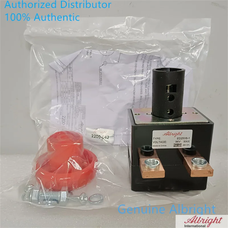 Original Albright ED250 ED250B-1 96V 250A Emergency Button Disconnect Emergency Stop Switch 96 Volt 250 Amp for Forklift Truck a16 20sr b 16mm plastic dpst waterproof emergency stop mushroom button emergency switch emergency stop switch push button 5a