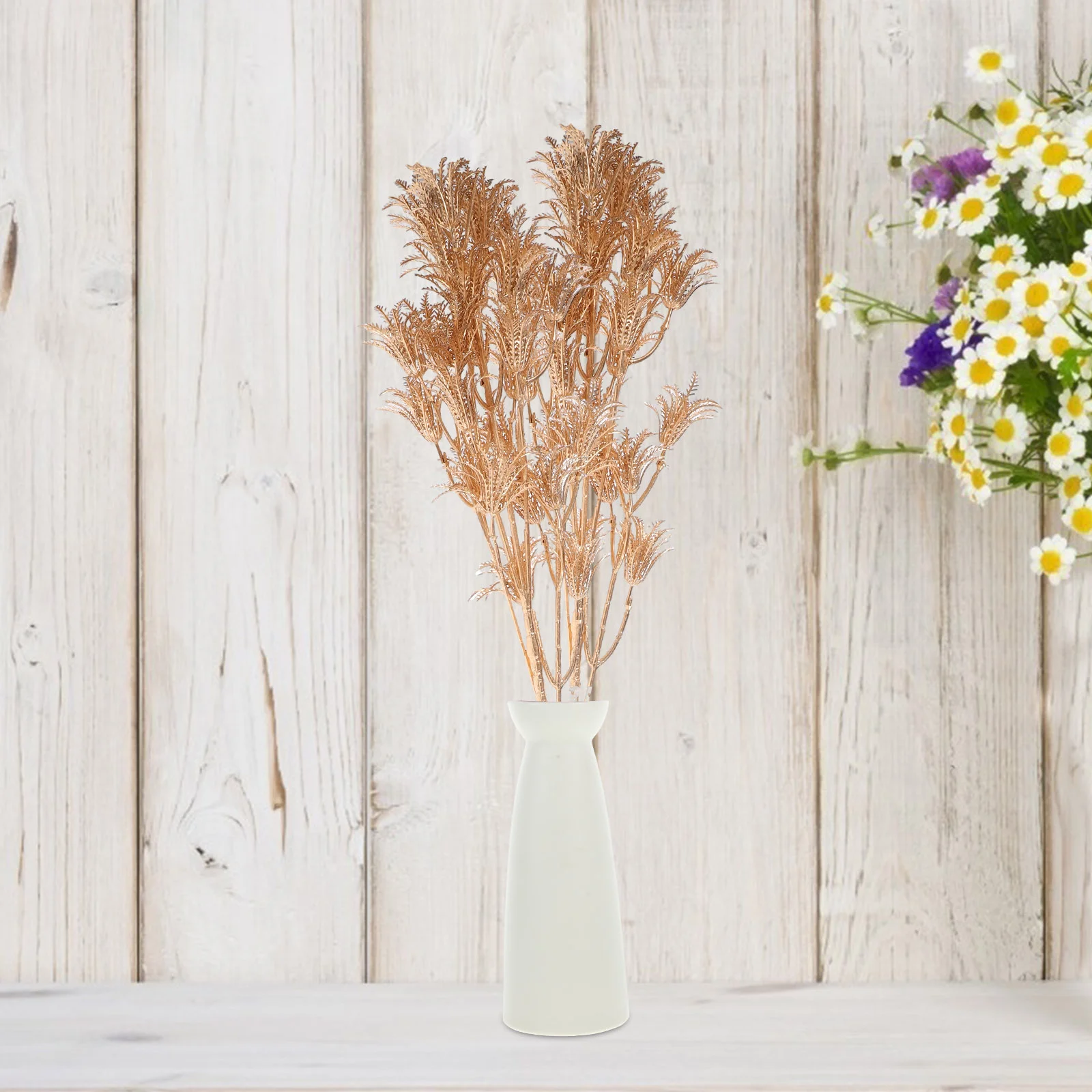 Фото Искусственные искусственные листья Mimosa для украшения дома №3
