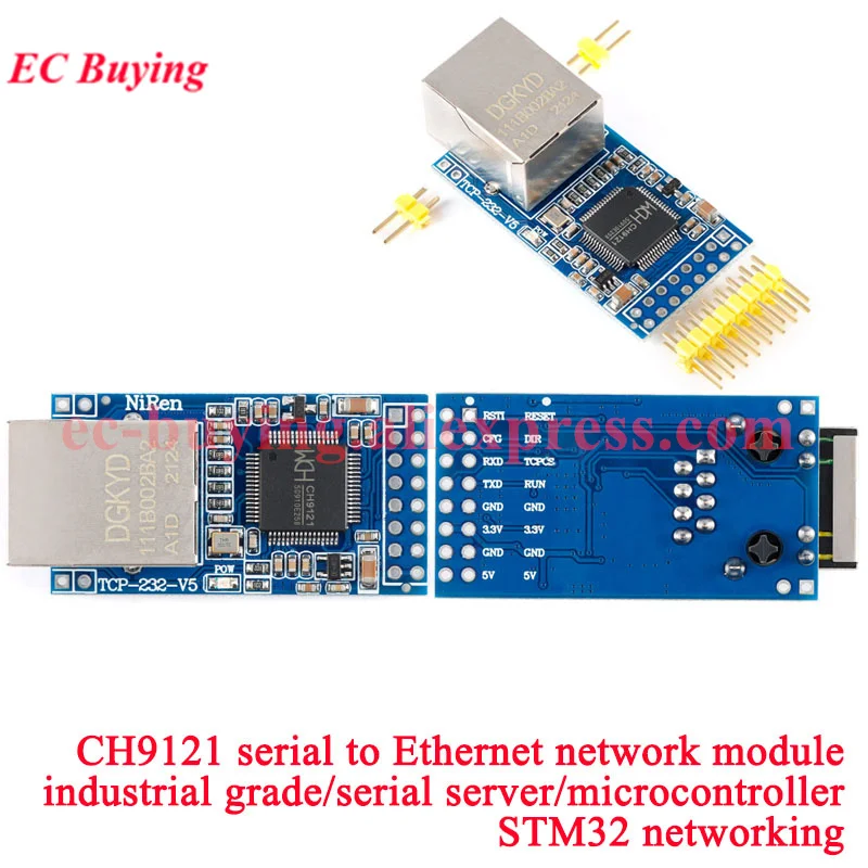 Seriell zu Ethernet-Netzwerkmodul CH9121 Mini ENC28J60 W5500 RC5 WT32-ETH01 FS100P LAN8720 CH9120 XL9120 W5100 R3 STM32 Board – Detail 7