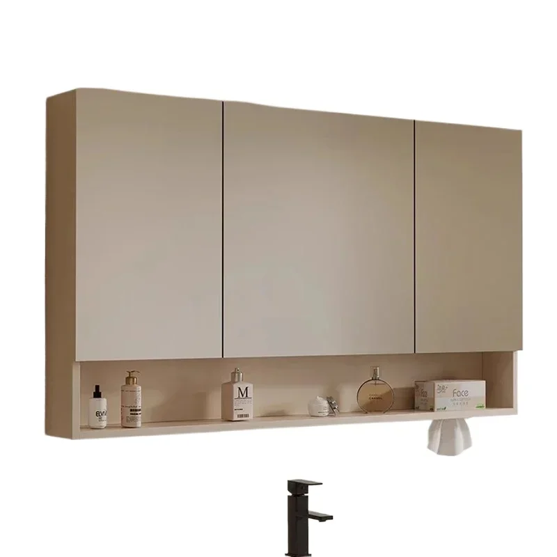 Modern Fashion Smart Bathroom Mirror Cabinet Mist Removal Makeup Shelves Storage Mirror Cabinet Vanity Simple Home Furniture FYB