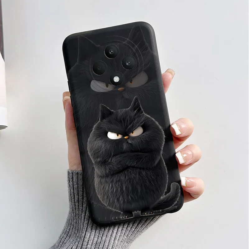 Cute Cat Cartoon Soft Silicone Bumper Protective Phone Case