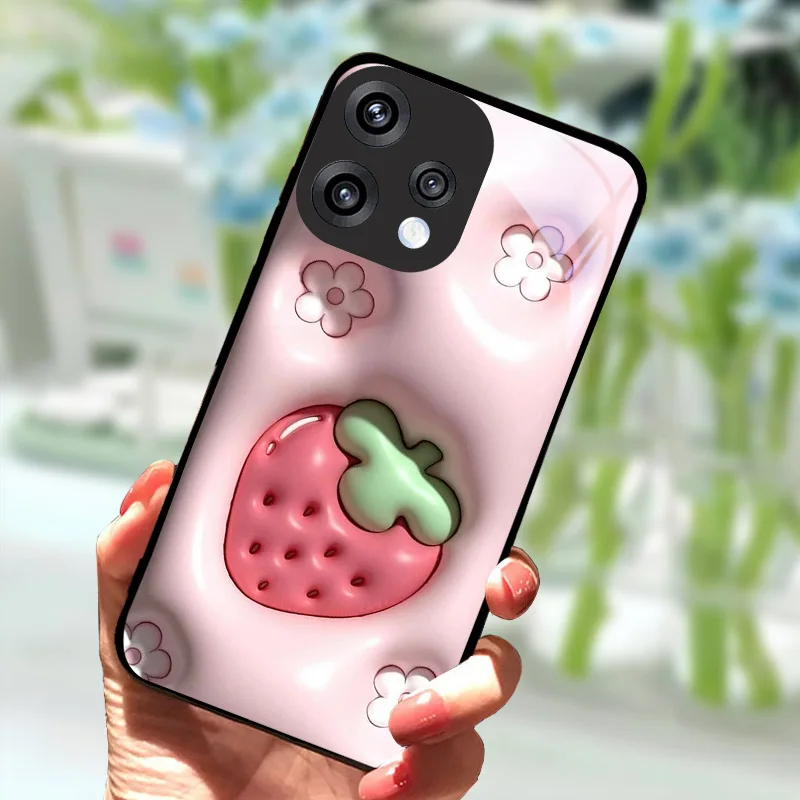 Luxury Hard PC Tempered Glass Phone Case Back Cover