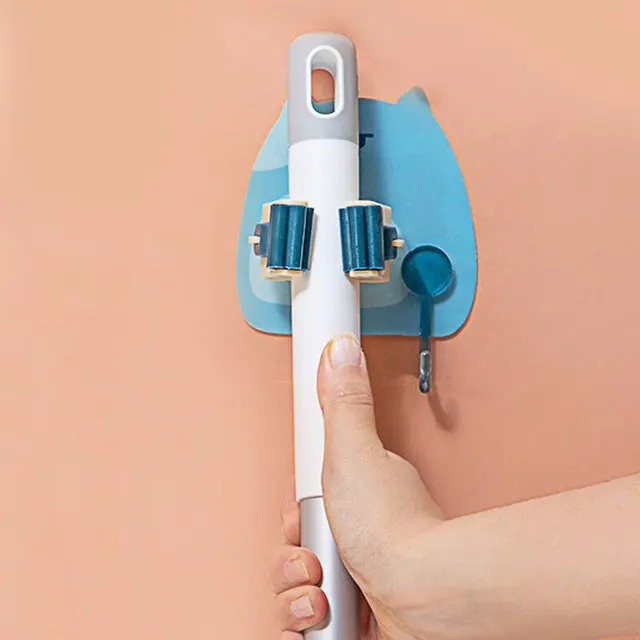 Y Rajzfilm No Punch Mop Clip Otthoni Műanyag Falra Szerelt Aranyos Erős Varrat Nélküli Chuck - Image 3