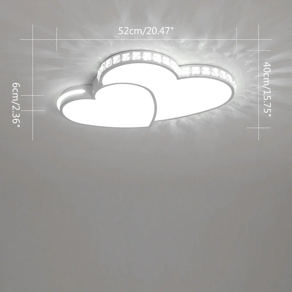 Modern Heart-Shaped LED Ceiling Light