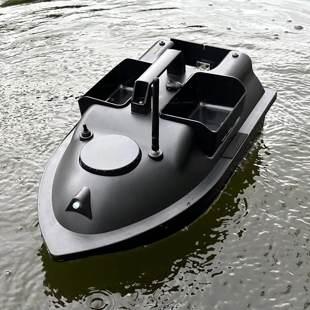 V010 RC Fishing Boat GPS Sonar Fish Finder 2.4Ghz 500M Fixed Speed Cruise 3 Hoppers 2KG Loading Remote Control Bait Boat