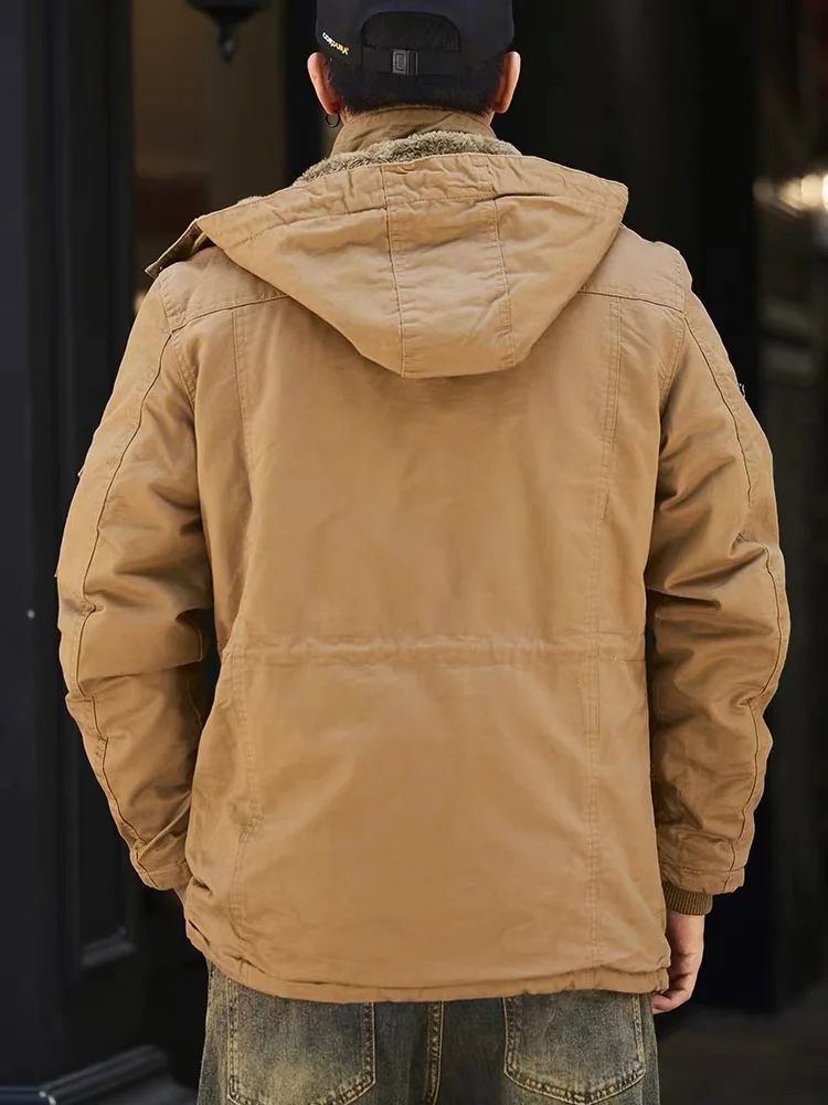 kha:ki　NEW TYPE-65 COAT 2025 New Autumn Winter Jacket Men's High Quality Thick Fleece