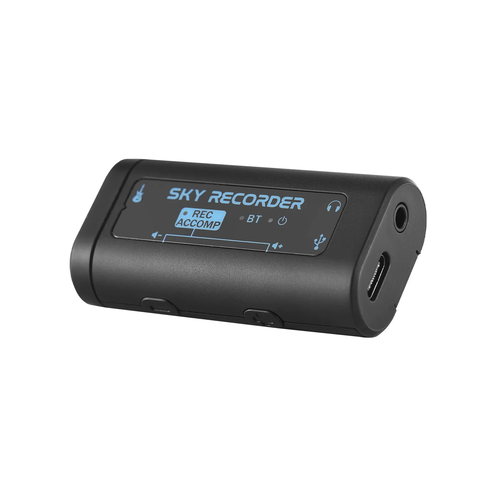 Interfaz de audio Mini tarjeta de sonido de grabación portátil Acompañamiento BT Fuente de alimentación ligera tipo C pa