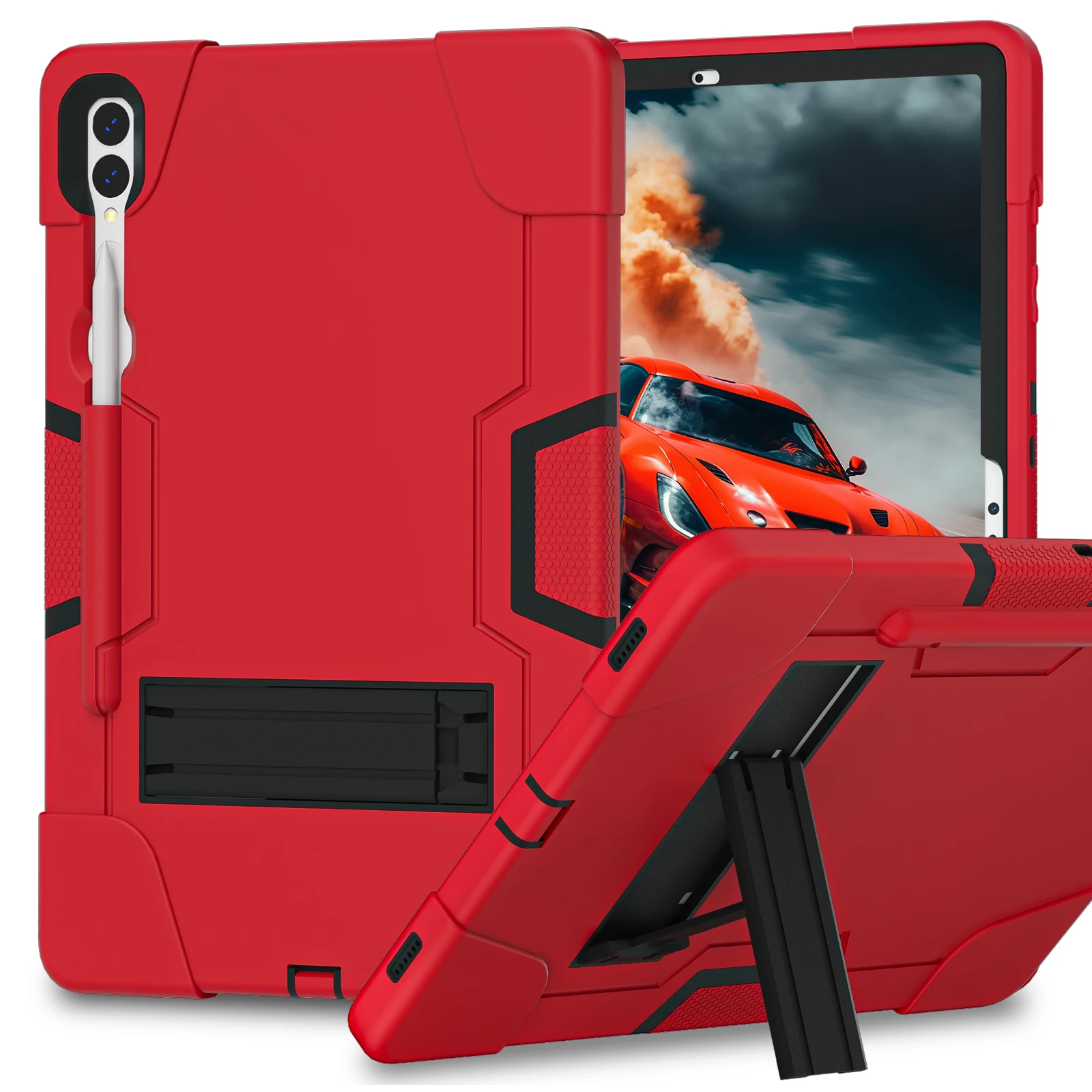 Kids Safe Silicone Hybrid Stand Cover Case