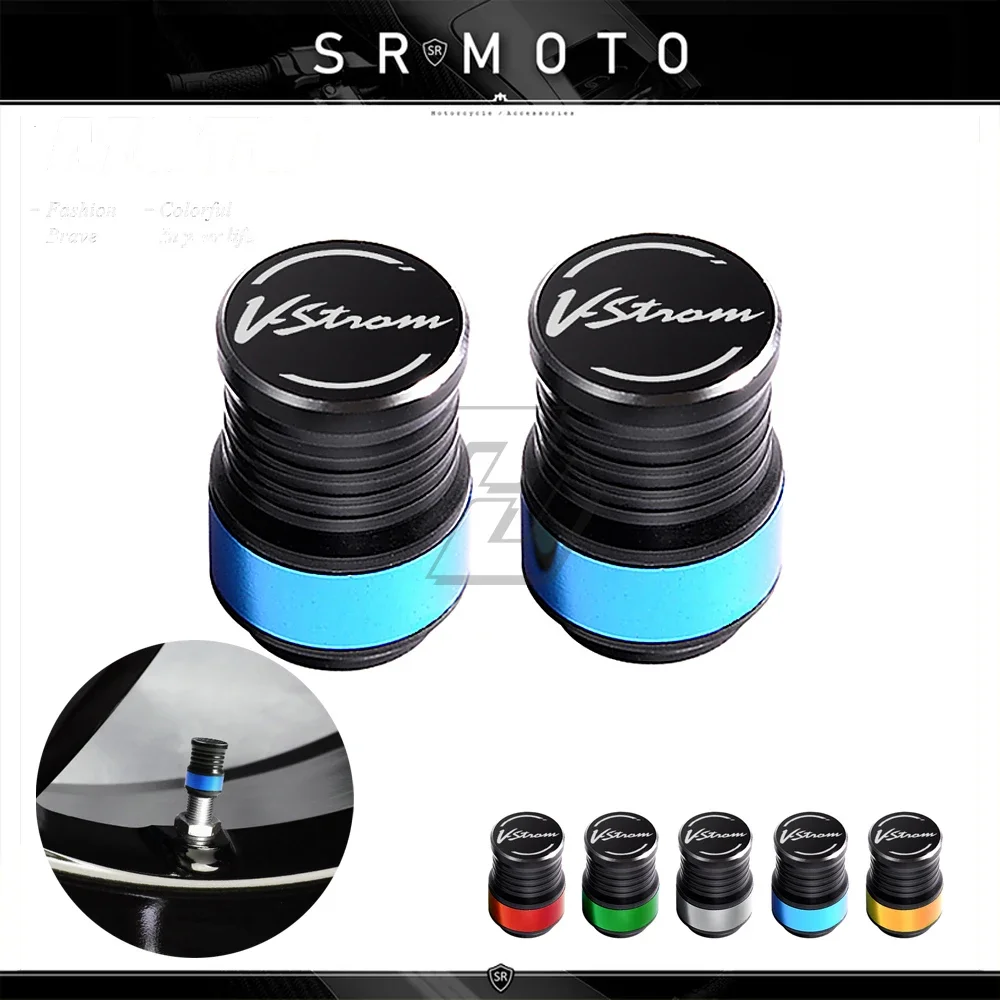 

Motorcycle Accessories Wheel Tire Valve Caps Case for Suzuki V-Strom 250 650 1050