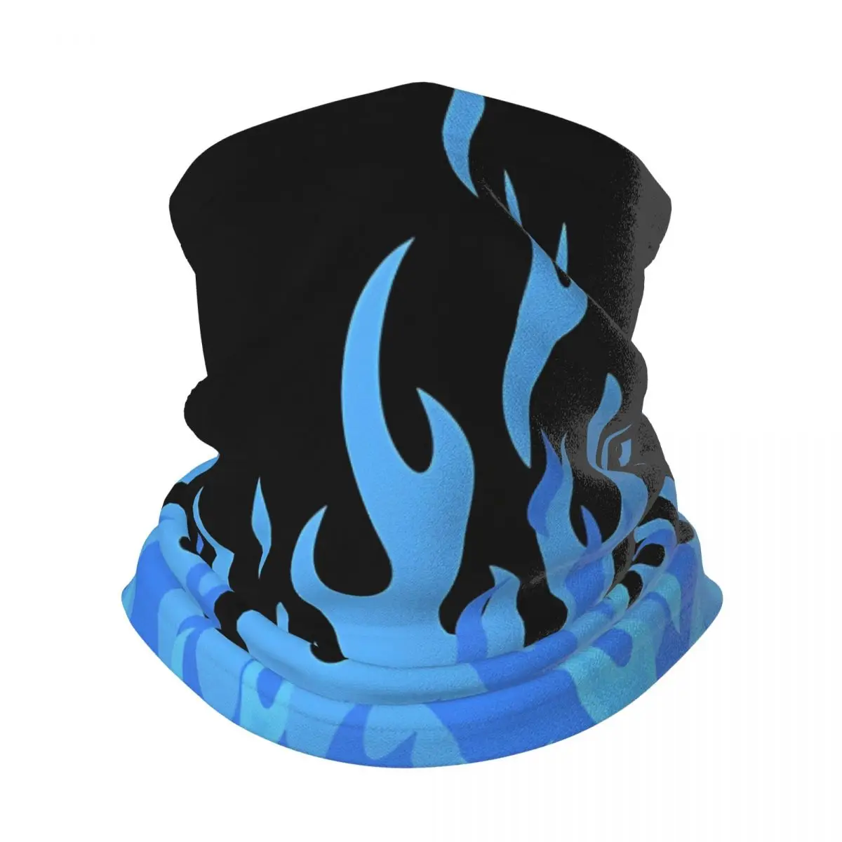 

Blue Flames Bandana Neckerchief for Hiking Women Men Wrap Scarf Neck Headband Warmer