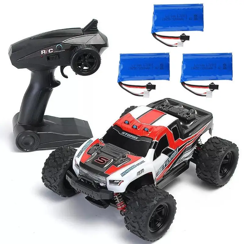 remote control cars & trucks HS 18301/18302 1/18 RC Car 2.4G 4WD 40 + MPH High Speed Big Foot RC Racing Car OFF-Road Vehicle Trucks Boys Toys for Children RC Cars