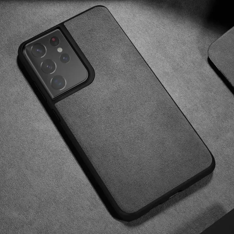 Alcantara Phone Case for Samsung Galaxy S21 Ultra S23 Plus
