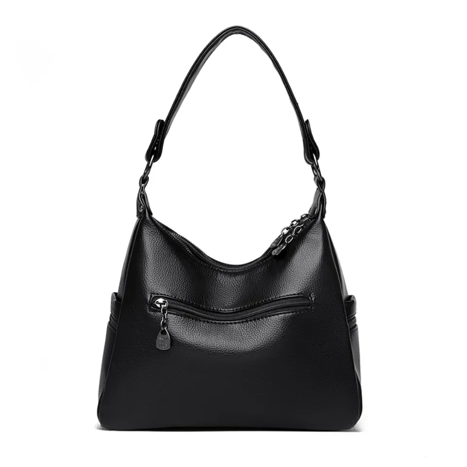 Fashion Genuine Soft PU Leather Women Tote Bags Luxury Female Shoulder Crossbody Bag Large Capacity Ladies Handbags Sac A Main 5