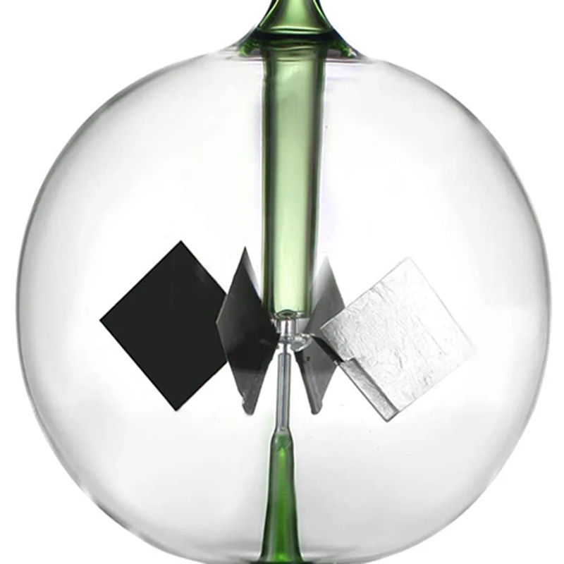 Green Solar Power Radiometer Crookes Solar Energy Spinning Vanes Windmill Gift Home Desk Decoration 4