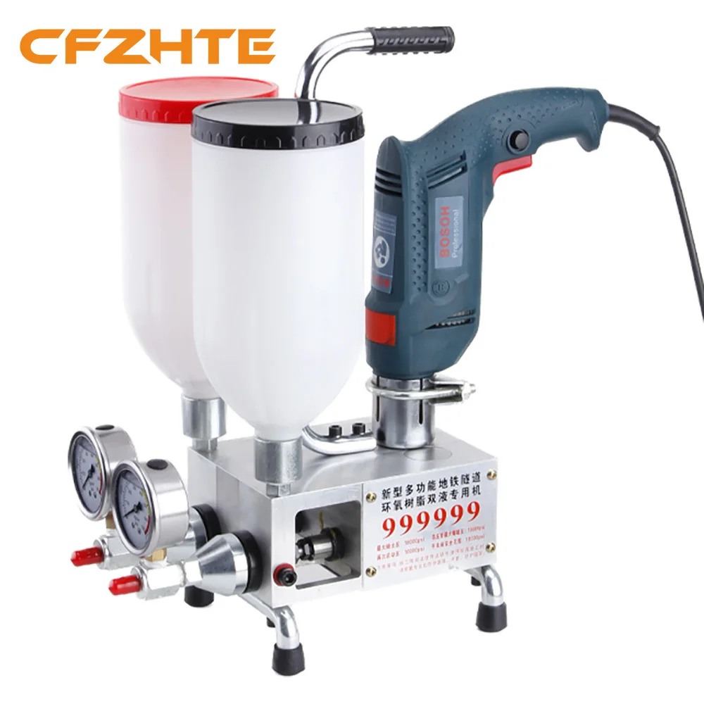 High Pressure Epoxy Grouting Machine Polyurethane Foam Injection Pump Crack Repair Plugging Machine Dual Power
