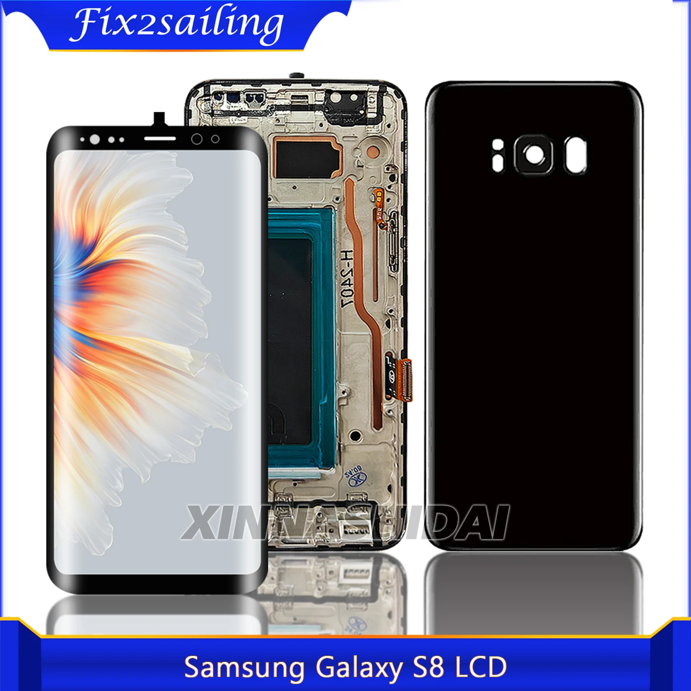S8 Display TFT para Samsung Galaxy S8 Display LCD Touch Screen com substituição do ...