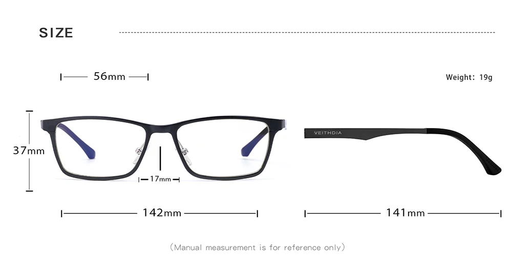 Hdcrafter Men's Eyeglasses 8706