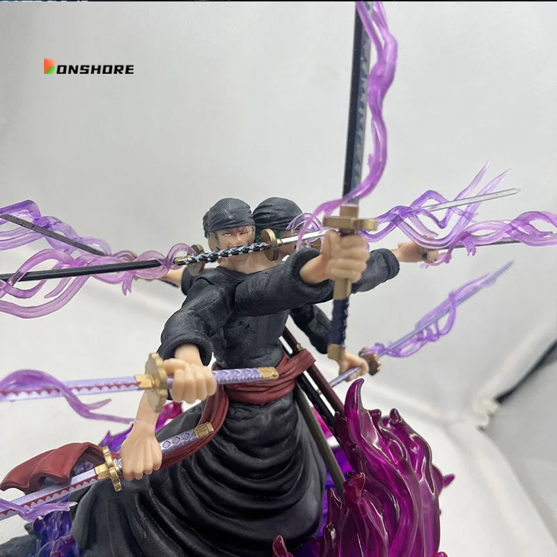 

39cm One Piece Anime Figure Roronoa Zoro Anime Figurine PVC Statue Model Decoration Handmade Kids Christmas Gifts Room Ornaments