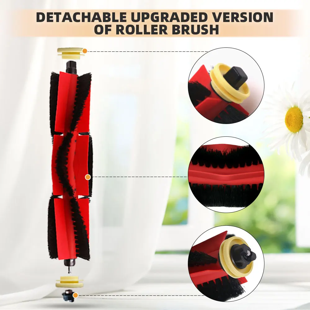 For Xiaomi Mi Robot Vacuum Cleaner 1 / 1S SDJQR01RR SDJQR02RR SDJQR03RR Roborock S502-00 S5 Max S6 Main Side Brush Hepa Filter