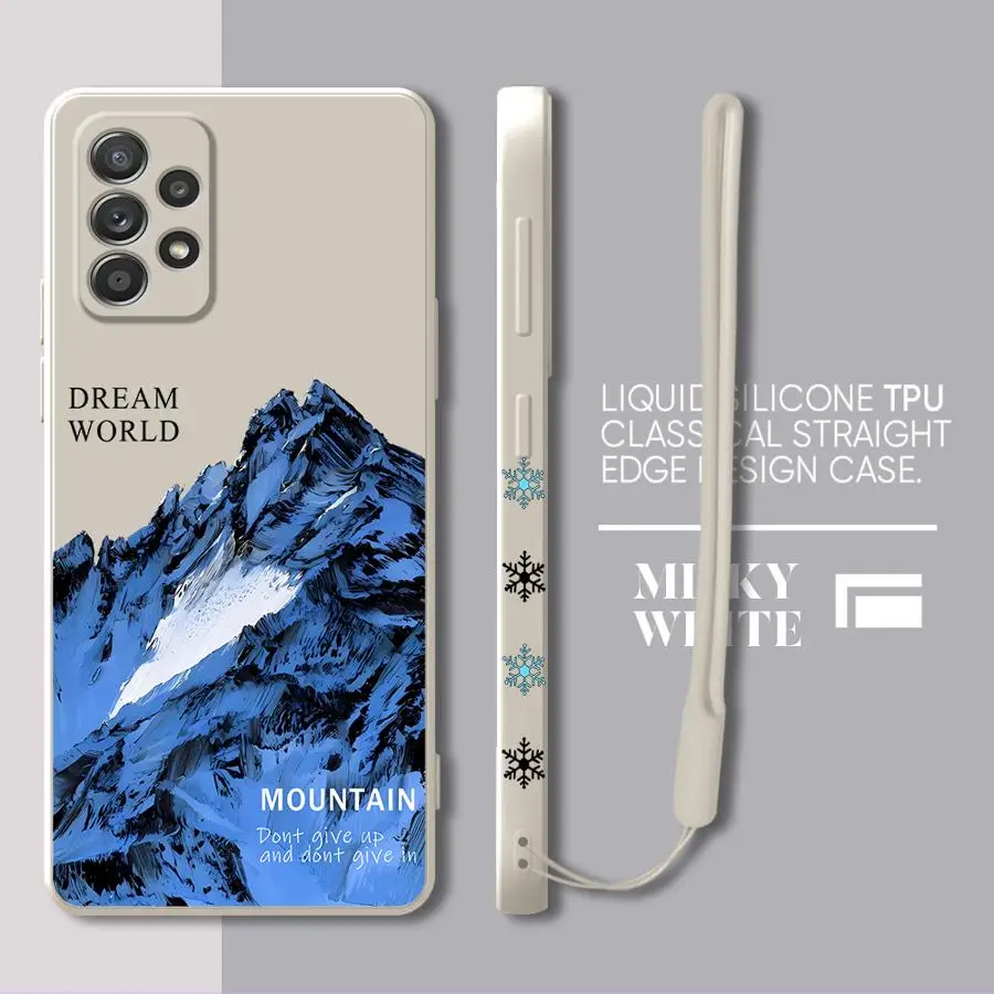 Snow Mountain TPU Phone Case - Elegant Winter Design