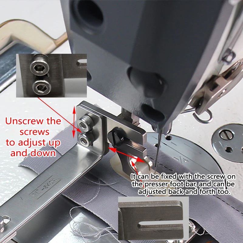 Description Picture 6 of itemCovered Seam Quilting Guide Bar Seam Guider/Rule Indutrial Lockstitch Sewing Machine Seam Guider/Flat Car Sewing Accessories
