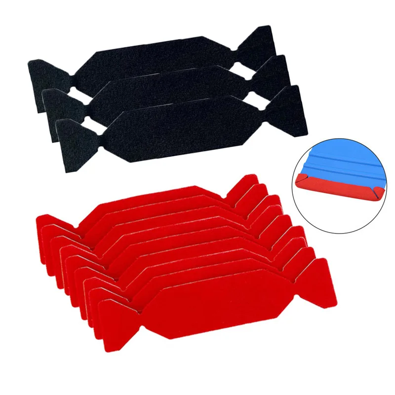 18Pcs Squeegee Felt Cloth No Scratch Microfiber Felts for Vinyl Spatula Car Vinyl Wrap Scraper Protector Tool for 4-inch Scraper