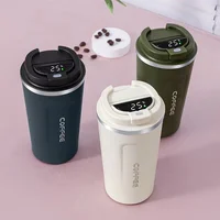 Stainless Steel Coffee Mug Tumbler Smart Travel Thermos Cup Temperature Display Insulated Car Water Cup Portable Vacuum Flasks 4