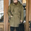 Maden Heavyweight M47 Parka for Men Mid-length Thickened Hooded Coat Adjustable Cuffs Winter Warm Fleece-lined Cotton Jacket 2
