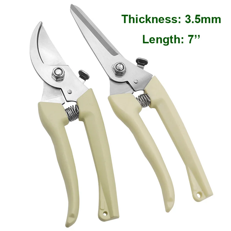 Garden Scissors Pruner Fruit Tree Pruning Shears Hand Gardening Grafting Tool Powerful Trimmer Applied to Flowers Branches garden trimming scissors garden hand tools 2Pcs