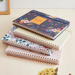 Carnet de notes avec calendrier tournant sur le côté, Agenda anglais avec diviseur, planificateur de Page, calendrier de cette semaine, à bobine, 2022 