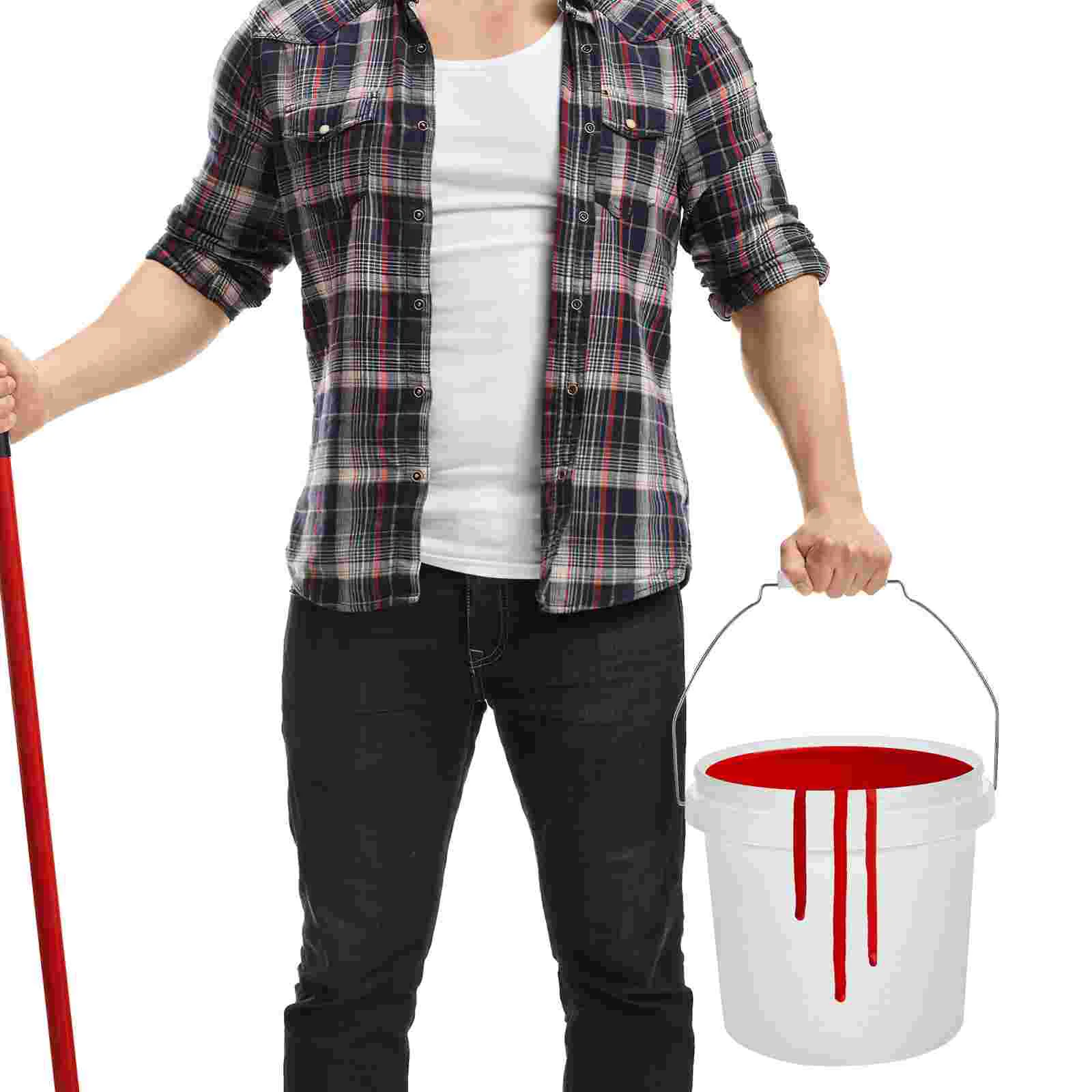 Plastic Paint Can 1 Gallon Bucket Lid Handle Empty 4L Water Bucket Pail Multipurpose Storage Container plastic paint can