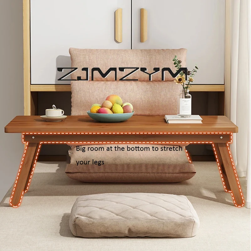 Foldable Small Coffee Table Tatami Window Low Table Rectangular Balcony Low Ground Computer Desk Furnitrure
