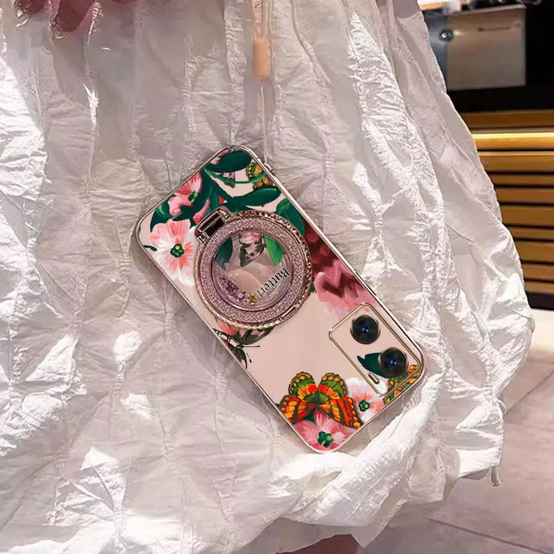 Colorful Butterflies Plating Phone Case
