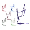 Cavpassion-Red Horse Bridle, Horse Halter, Blue Horse Halter with Leading Rope, Purple Riding Horse Halter 5