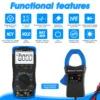 HoldPeak HP-770HC Digital Multimeter Tester True RMS Smart Autoranging Probe With NCV+HP-605A Clamp Adapter 600A  AC/DC Current 3