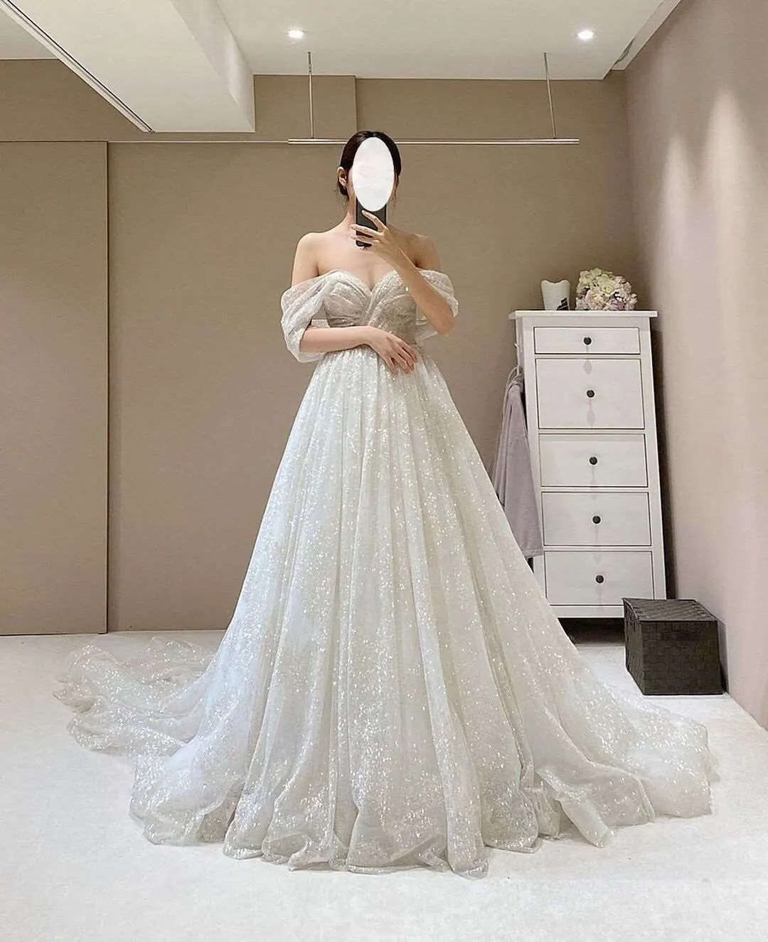 Tulle Elegant Prom Dresses Shiny Sweetheart Sleeveless Evening Dress A-Line Spaghetti Straps Formal Gown main image 1