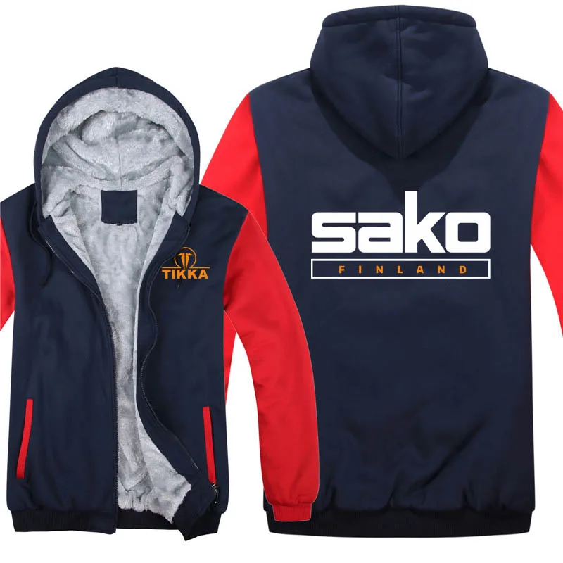 Finland Firearms Tikka By Sako Hoodies Fashion Jacket Winter Men Wool Liner Thick Tikka By Sako Sweatshirts Coat 4