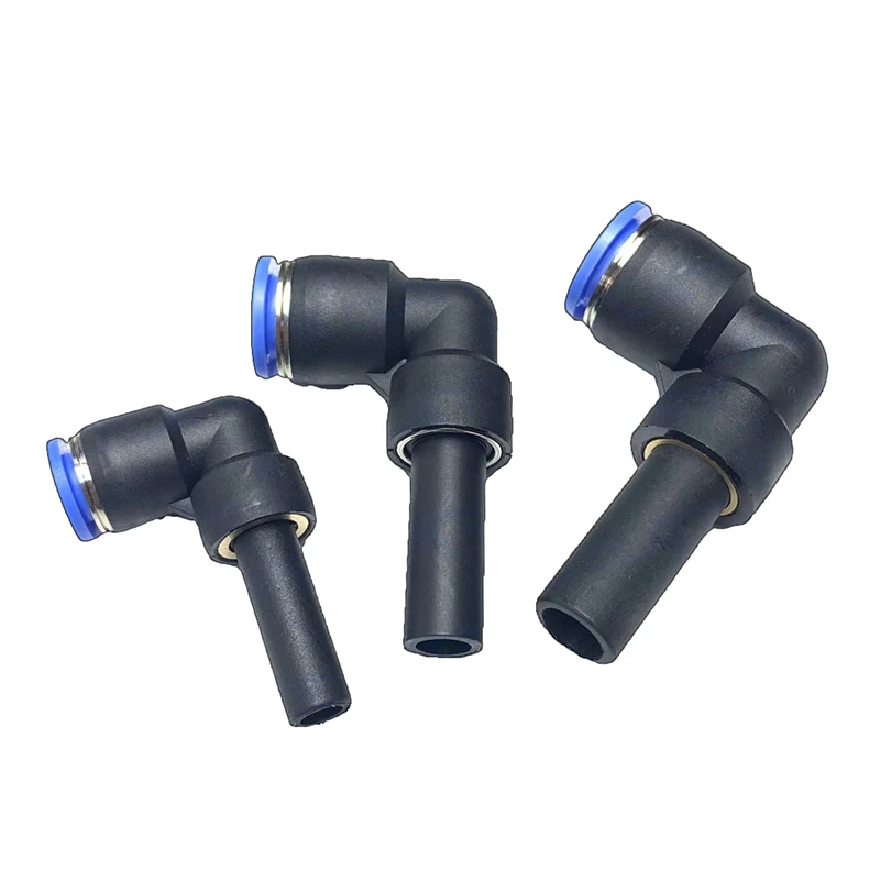 Conector Rápido Pneumático Plj Alavanca Dobrada-através tipo Tubular de Extrusão Cotovelo Push-in 10 Pcs
